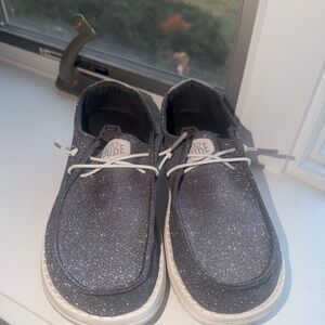 Hey Dude Women’s Glittery Charcoal Loafers